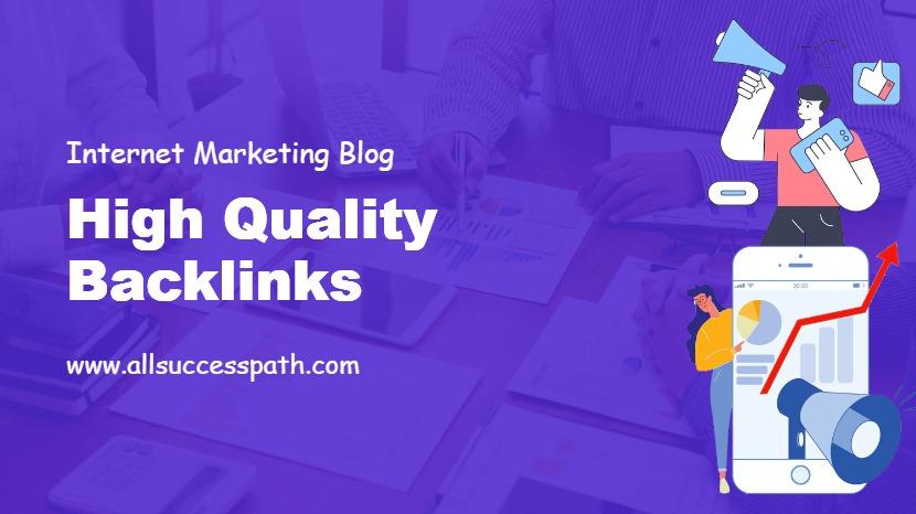 High Quality Backlinks