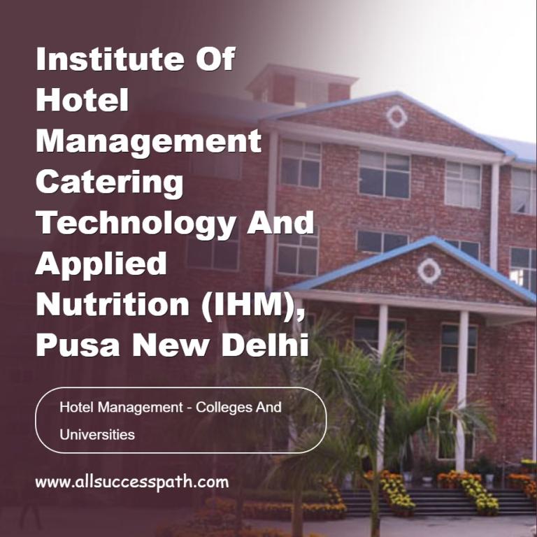 Institute of Hotel Management Catering Technology and Applied Nutrition
