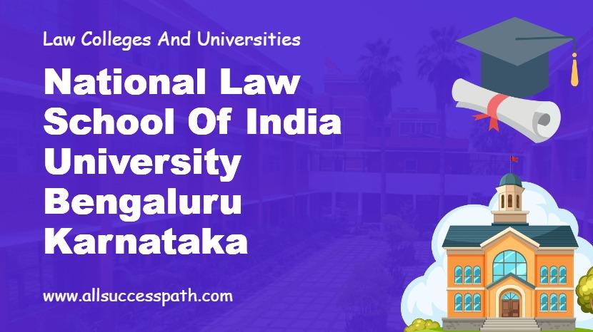 National Law School of India University Bengaluru Karnataka