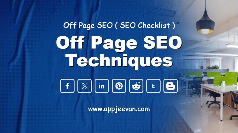 Off Page SEO Techniques