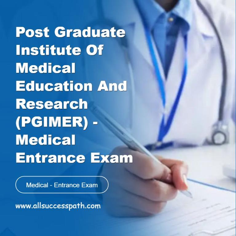 PGIMER Medical Entrance Exam