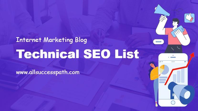Technical SEO List